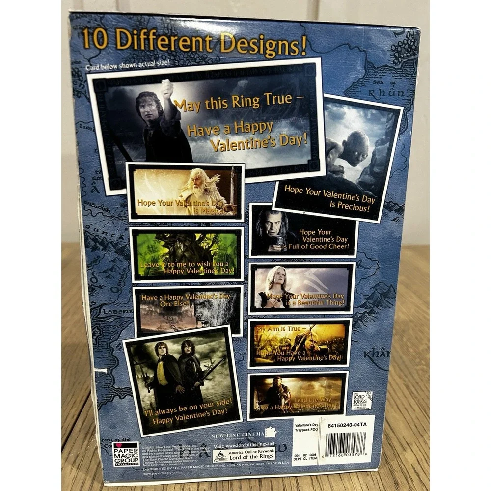 Lord of the Rings Return of the King 30 Foil Valentines 2004 Paper Magic Group